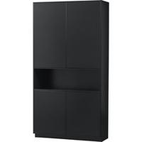 WOOOD Opbergkast 'Finca' Mat zwart, 210 x 110cm - thumbnail