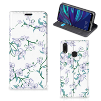 Huawei Y7 hoesje Y7 Pro (2019) Uniek Smart Cover Blossom White - thumbnail