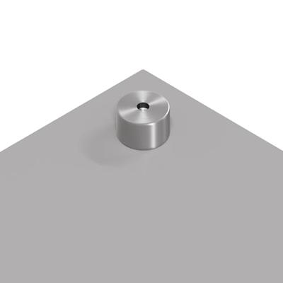 VidaXL Keuken spatscherm lichtgrijs 80 x 60 cm gehard glas