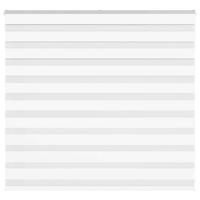 VidaXL Zebra blind 155x100 cm stofbreedte 150,9 cm polyester wit - thumbnail