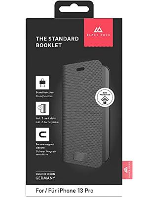 Black Rock Booklet The Standard Voor Apple IPhone 13 Pro Zwart