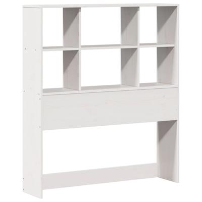 Bedframe zonder matras massief grenenhout wit 140x190 cm - thumbnail