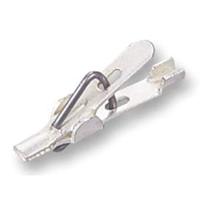 SKS Hirschmann AGF 1 Miniatuur-krokodilklem Wit Klembereik (max.): 1 mm Lengte: 17 mm 1 stuk(s) - thumbnail