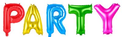 Set folie ballonnen 'Party'