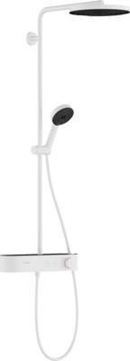 Hansgrohe Pulsify S Showerpipe 260 1jet EcoSmart met ShowerTablet Select 400, mat wit