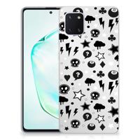 Silicone Back Case Samsung Galaxy Note 10 Lite Silver Punk - thumbnail