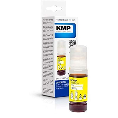 KMP Navulinkt vervangt Epson 102, T03R4 Compatibel Geel 70 ml E185 1642,0009