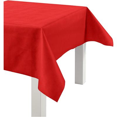 Creativ Company Tafelkleed gemaakt van namaaktextiel, b: 125 cm, 70 gr, rood, 10 m/ 1 rol - thumbnail