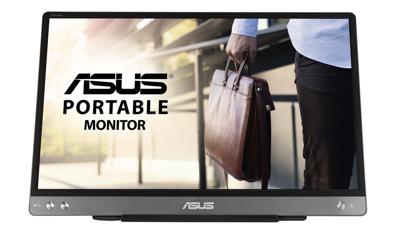 ASUSK ASUS ZenScreen MB14AC | 14 inch draagbare USB-monitor | Full HD 1920x1080, Hybrid Type-C, autorot, licht ontwerp, smartcase, statiefsokkel | IPS-paneel, 16:9, ontspiegeld, zilver