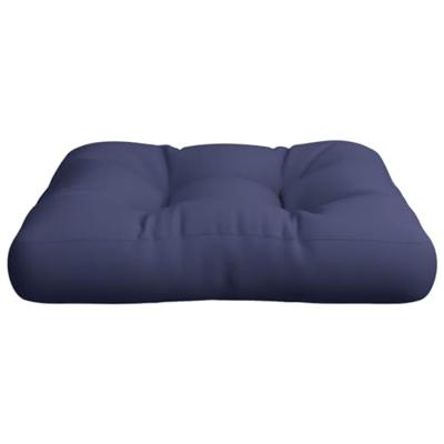VidaXL Palletkussen 60x60x12 cm stof marineblauw - thumbnail