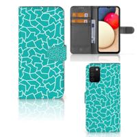 Samsung Galaxy A03s Hoesje Cracks Blue - thumbnail