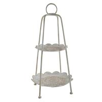 Snackdienblad Home ESPRIT Wit Gouden Arabisch - thumbnail