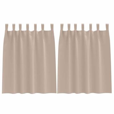 VidaXL Zwart-out gordijnen met ringen 2 pcs taupe 140 x 140 cm