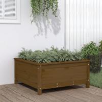 VidaXL Plantenbak 82,5x82,5x39 cm massief grenenhout honingbruin - thumbnail