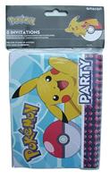 Pokemon Uitnodigingen & Enveloppen (8st) - thumbnail