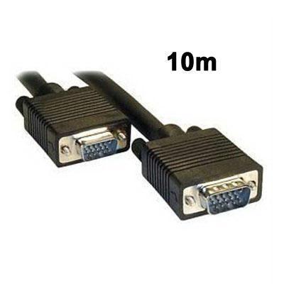 Voor CRT Monitor, standaard VGA 15Pin mannetje naar VGA 15Pin mannetje Kabel, Lengte: 10 meter (zwart)