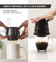 Cafflano Koffiepers Kompakt Zwart - thumbnail