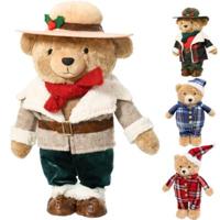 Decoratie teddybeer 30 cm 4 assorti | 16 stuks - thumbnail