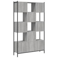 Boekenkast 102x28x172 cm bewerkt hout grijs sonoma eikenkleurig - thumbnail