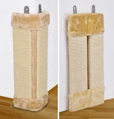 HI Krabpaal voor katten - Kattenluikflap - krabplank - 23 x 3 x 50 cm - Beige