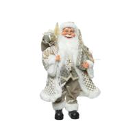 Kerstman pes l14b25h45 cm zilver Decoris - Decoris - thumbnail
