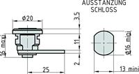 Basi 9000-1313 Hendelslot Zilver - thumbnail