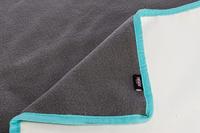 TRIXIE FLEECE DEKEN UITLOOPRUIMTES EN KNAAGDIERKOOI GRIJS / TURQUOISE 140X100 CM - thumbnail