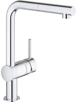 Grohe Minta keukenkraan met uittrekbare handdouche chroom