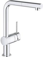 Grohe Minta keukenkraan met uittrekbare handdouche chroom - thumbnail