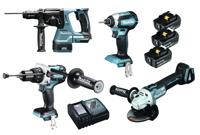 Makita DLX4090TJ1 Accu Combiset 4-delig 18V 5.0Ah in Mbox - thumbnail
