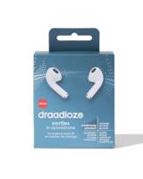 HEMA Draadloze oortjes in oplaadcase wit - thumbnail