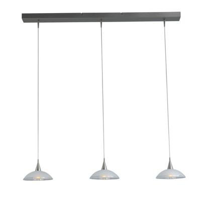Masterlight Design eettafel lampMelani 3-lichts nikkel - 2481-37-06-100-3-DW