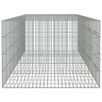 VidaXL Konijnenkooi met 4 panelen 217x79x54 cm gegalvaniseerd ijzer - thumbnail