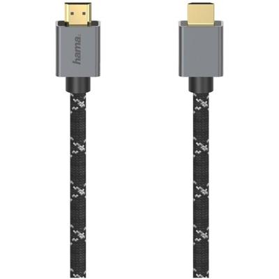 Hama Ultra high-speed HDMI-kabel, connector-connector, 8K, metaal, 2,0 m HDMI kabel Zwart