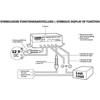 Kemo M122 Schemerschakelaar Module 12 V/DC
