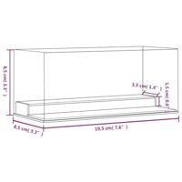 VidaXL Vitrine transparant 19,5x8,5x8,5 cm acryl - thumbnail