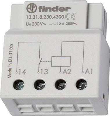 Finder 13.31.8.230.4300 Schakelrelais Inbouw 1x NO 230 V/AC 12 A 1 stuk(s)