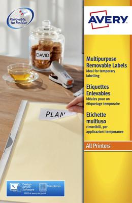 Etiket avery l4737rev-25 63.5x29.6mm wit 675st | 5 stuks