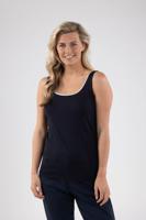 Nukus Juba Singlet Tops En Singlets Navy/silver - thumbnail