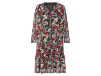 esmara Dames jurk (Zwart/rood, 42) - thumbnail