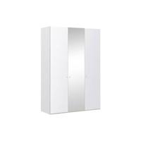 Goossens Kledingkast Easy Storage Ddk, Kledingkast 153 cm breed, 220 cm hoog, 2x glas draaideur en 1x spiegel draaideur midden - thumbnail