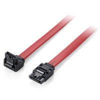 Equip 111902 platte kabel (SATA 6 Gbps gehoekt met clip, 0,50 m) - thumbnail