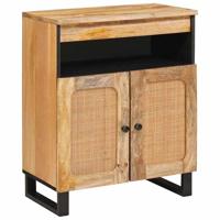 Dressoir met opslag Bruin 60 x 33,5 x 75 cm Massief Mango Hout - thumbnail