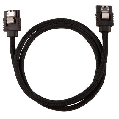 Corsair Hoogwaardige SATA-kabel met mantel 60 cm (zwarte kleur)