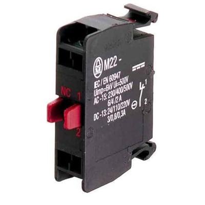 Eaton 107940 M22-CK11 Contactelement Voor frontbevestiging Zwart 1 stuk(s) Piece
