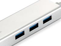 LevelOne USB-0503 Gigabit USB netwerkadapter met USB-hub - thumbnail