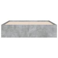 Bedframe met lades bewerkt hout betongrijs 120x200 cm - thumbnail