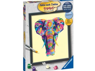 Ravensburger Schilder Op Nummer Kleurrijke Olifant