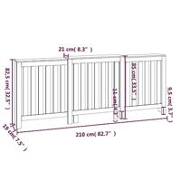 Radiatorombouw 210x21x85 cm massief grenenhout wit - thumbnail