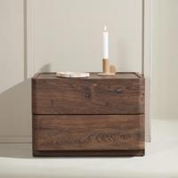 Nohr Ladekast / Nachtkastje 'Lotte' Met 2 laden, kleur Mocca - thumbnail